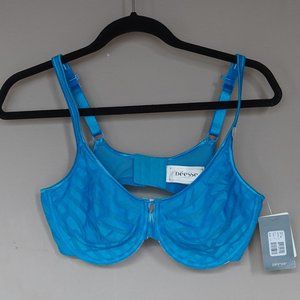 Deesse 38D Blue color, no padding underwire bra